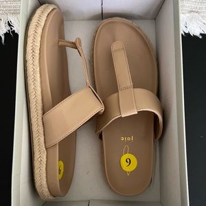 JOIE bohemian Espadrille thong sandals